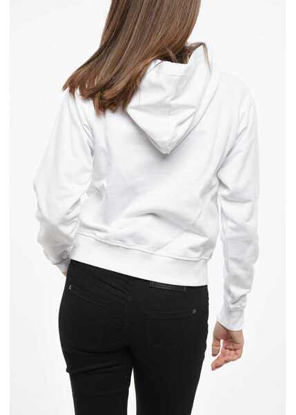 Bluze de trening Diesel Brushed Cotton F-Reggy Hoodie With Golden Logo White Femei (BM 19140584) 2