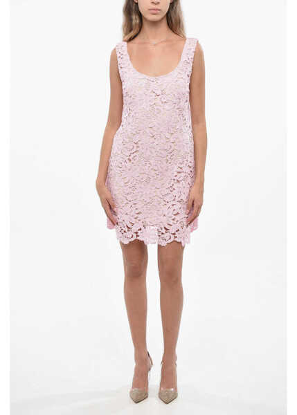 Rochii scurte Self-Portrait Floral-Motif Lace Mini Dress Pink Femei (BM 19140596) 1