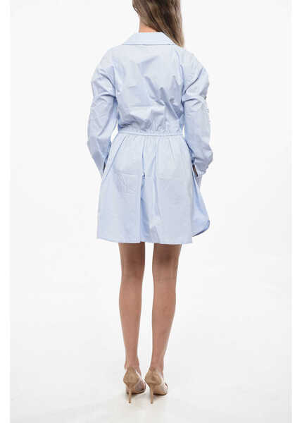 Rochii scurte Self-Portrait Cotton Dress With Jewels Blue Femei (BM 19140602) 2