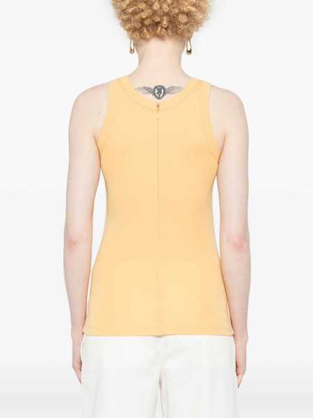Bluze TOTME Solid Color Tank Top Yellow Femei (BM 19140776) 4