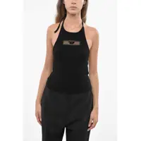 Bluze Wool Jupa Halterneck Top With Tulle Detail Femei
