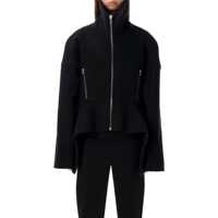 Geci Rick Owens Black Wool Draculimo Structured Jacket Femei