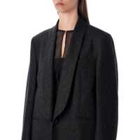 Paltoane OUR LEGACY Dama - Paltoane OUR LEGACY Our Legacy Long Water-Repellent Wool Supper Coat GRANITE GREY Femei (BM 19142337) - B-mall.ro