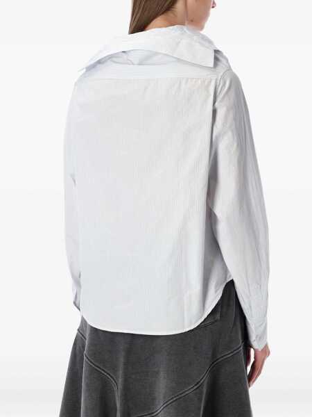 Camasi OUR LEGACY Our Legacy Kaonashi Striped Poplin Shirt With Collapsed Collar PINSTRIPE WHITE Femei (BM 19142340) 2