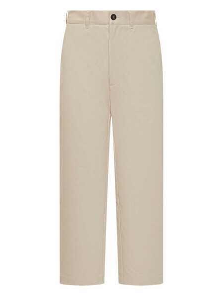 Pantaloni STUDIO NICHOLSON Studio Nicholson Studio Nicholson Straight Beige Pants WHITE Barbati (BM 19143825) 1