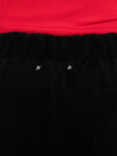 Pantaloni casual Golden Goose Black Jogger Pants With Elastic Waistband In Cotton Blend Man Black Femei (BM 19145115) 5