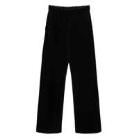 Pantaloni casual Black Jogger Pants With Elastic Waistband In Cotton Blend Man Femei