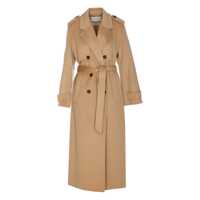 Paltoane 'Ann' Beige Coat With Classic Lapels And Belt Closure On The Front In Wool Woman Femei