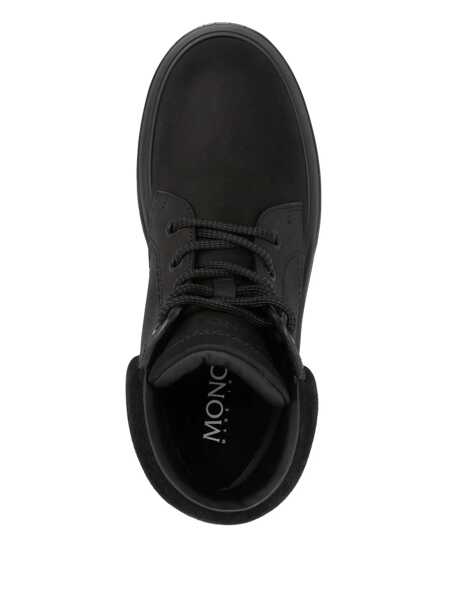 Bocanci Moncler Moncler Lace-Up Boots Peak City In Leather Black Barbati (BM 19145406) 4