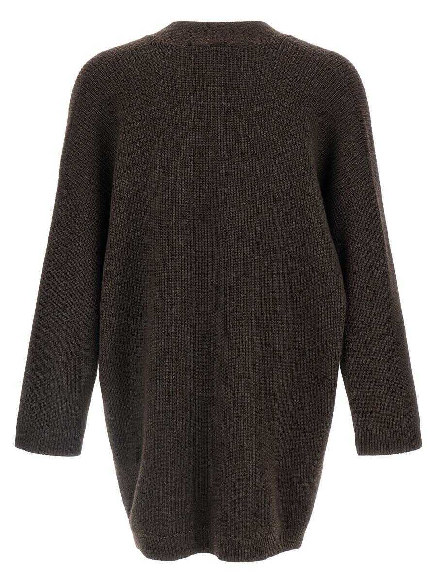 Cardigane Brunello Cucinelli Brunello Cucinelli Cashmere Cardigan BROWN Femei (BM 19145610) 2