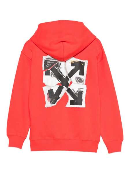 Bluze de trening Off-White ARROW COLLAGE HOODIE RED - WHITE Red Baieti (BM 19147194) 2
