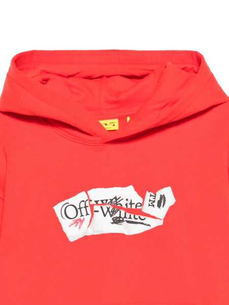 Bluze de trening Off-White ARROW COLLAGE HOODIE RED - WHITE Red Baieti (BM 19147194) 3