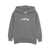 Off-White TYPE LOGO KNIT HOODIE DARK GREY - LIGHT Gray