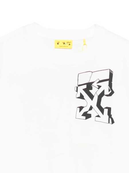 Tricouri Off-White GRAFFITI TEE S/S WHITE - BLACK White Baieti (BM 19147221) 3