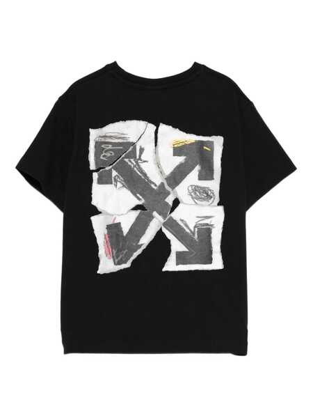 Tricouri Off-White ARROW COLLAGE TEE S/S BLACK - WHITE Black   Baieti (BM 19147233) 2