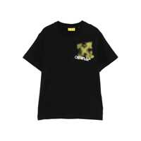 Tricouri Off-White ARROW SPRAY TEE S/S BLACK - YELLOW