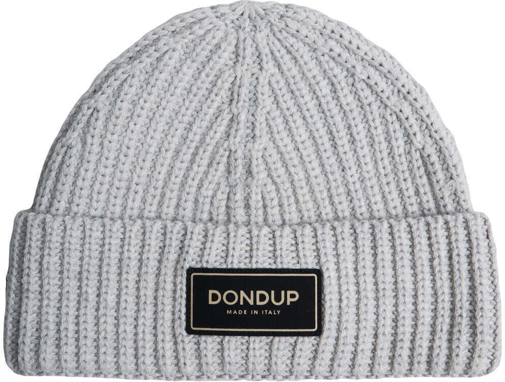 Caciuli Dondup Knit beanie with logo Grey Barbati (BM 19147598) 1