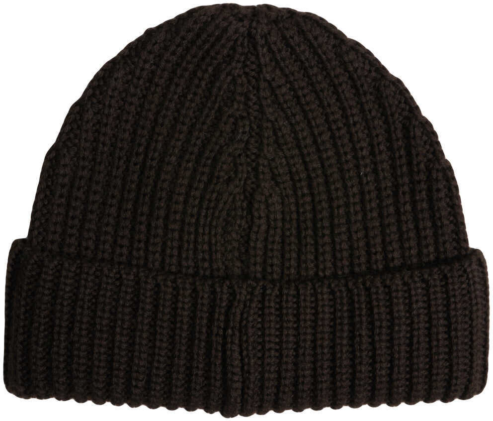 Caciuli Dondup Knit beanie with logo Brown Barbati (BM 19147598) 3