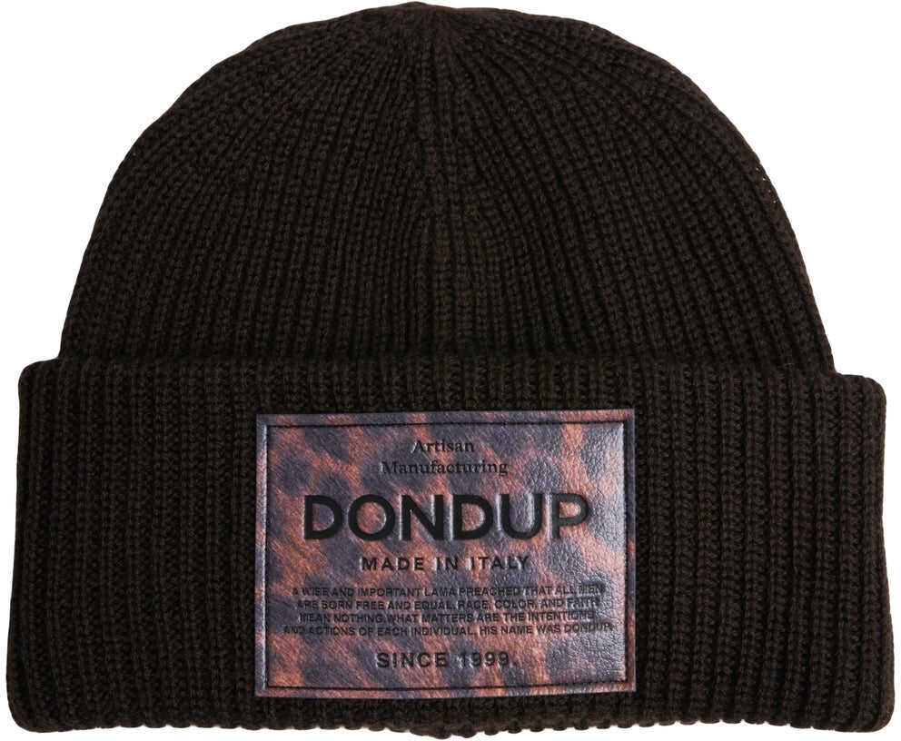 Caciuli Dondup Beanie with logo Brown Femei (BM 19147604) 1