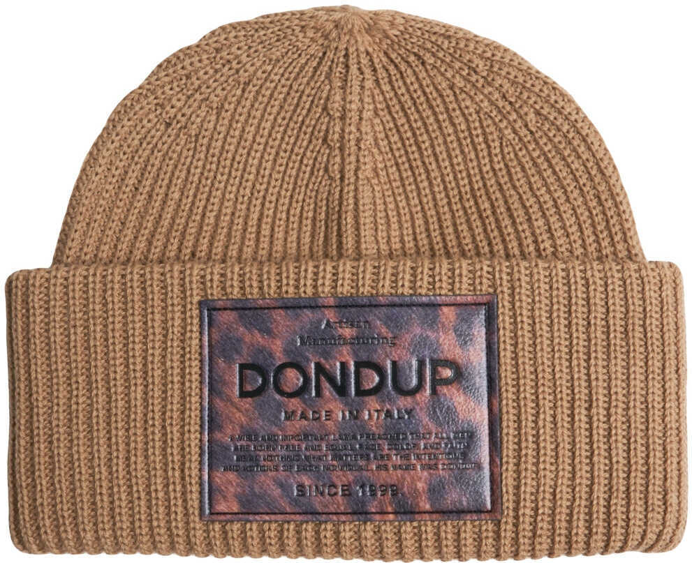 Caciuli Dondup Beanie with logo Brown Femei (BM 19147604) 1