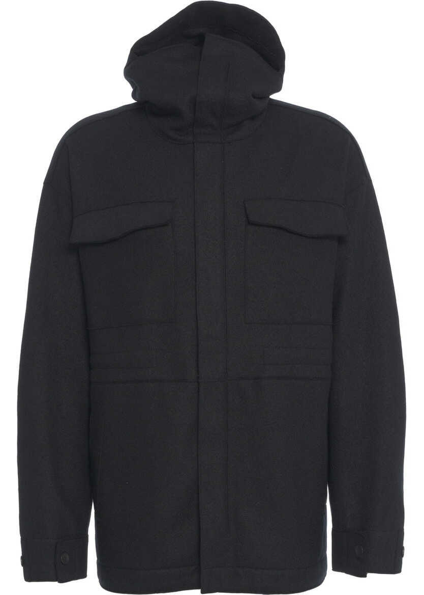 Jachete Transit Sahara jacket with hood Black Barbati (BM 19147613) 2