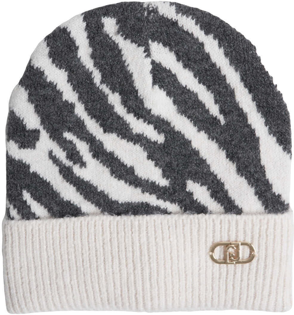 Caciuli Liu Jo Beanie with animal print Grey Femei (BM 19147652) 2