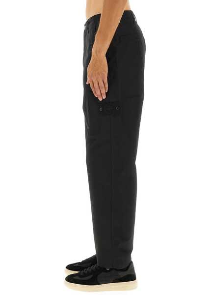 Pantaloni casual Stone Island Water-Repellent Chino Pants BLACK Barbati (BM 19147733) 3