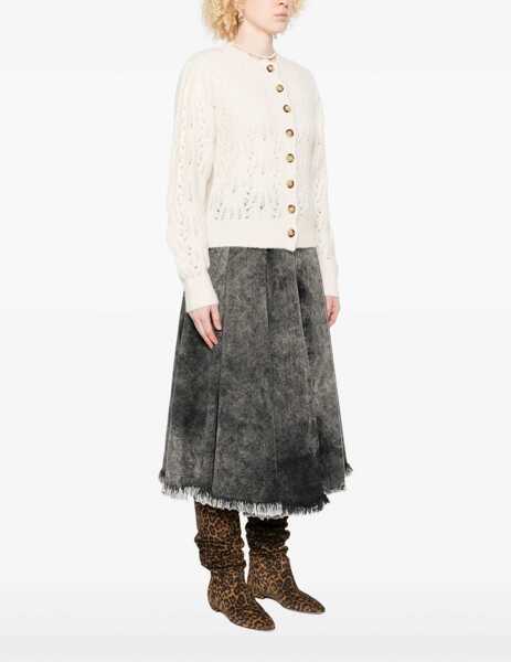 Cardigane ISABEL MARANT ETOILE Cardigan Maxine IVORY Femei (BM 19147736) 3