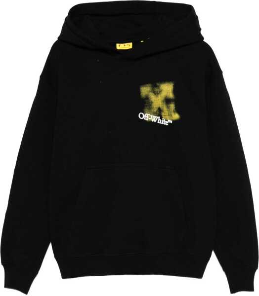 Hanorace Off-White Sweatshirt With Arrow Spray Logo BLACK Fete (BM 19147742) 1