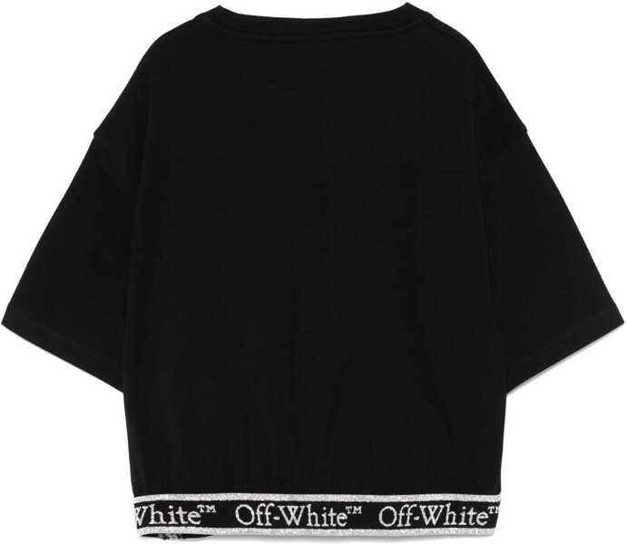 Tricouri Off-White Crop T-Shirt With Logo BLACK Baieti (BM 19147745) 2