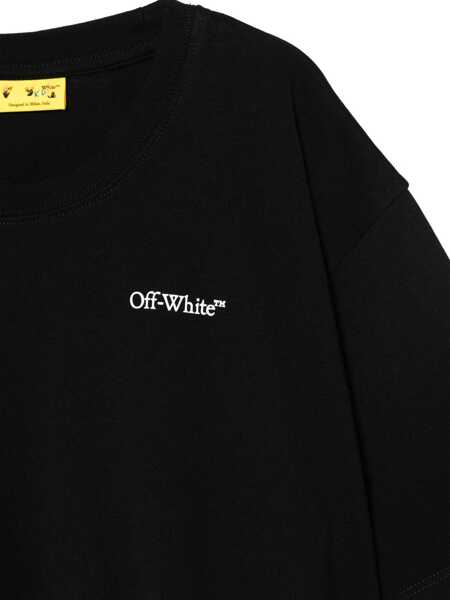 Tricouri Off-White Crop T-Shirt With Logo BLACK Baieti (BM 19147745) 3