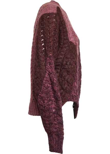 Pulovere ISABEL MARANT ETOILE Patchwork Daryl Sweater PURPLE Femei (BM 19147754) 4