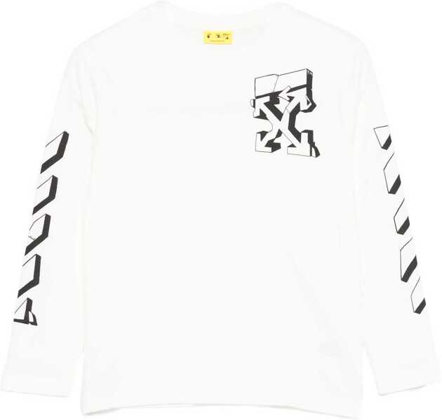 Tricouri Off-White Graffiti Logo T-Shirt WHITE Baieti (BM 19147772) 1