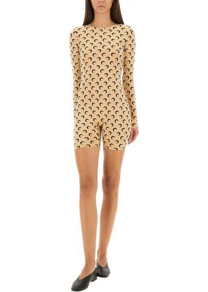 Salopete MARINE SERRE Moon Suit BEIGE Femei (BM 19147790) 4