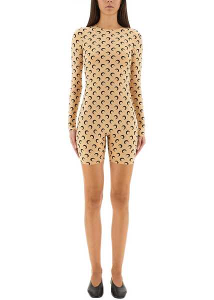 Salopete MARINE SERRE Moon Suit BEIGE Femei (BM 19147790) 1