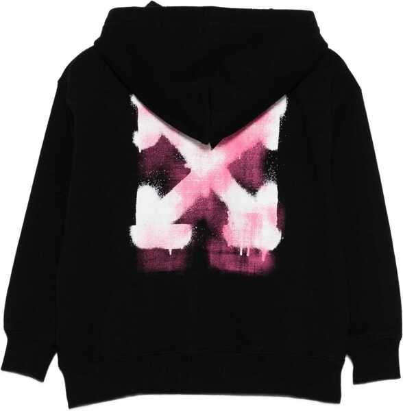 Hanorace Off-White Arrowspray Logo Sweatshirt BLACK Fete (BM 19147823) 2