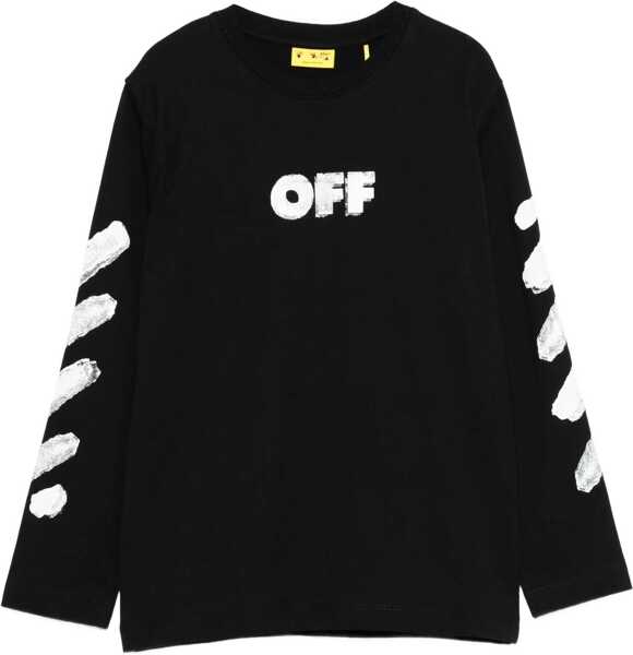 Tricouri Off-White Graffiti Logo T-Shirt BLACK Baieti (BM 19147862) 1