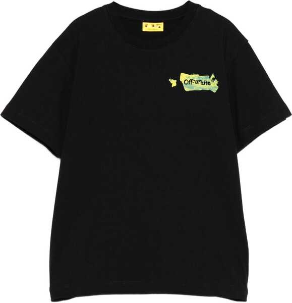 Tricouri Off-White Graffiti Logo T-Shirt BLACK Baieti (BM 19147967) 1
