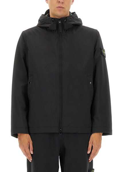 Jachete Stone Island Hooded Jacket BLACK Barbati (BM 19148006) 1