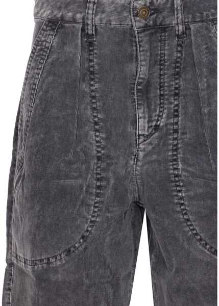 Pantaloni casual ISABEL MARANT ETOILE Pants Onyta BLACK Femei (BM 19148036) 4