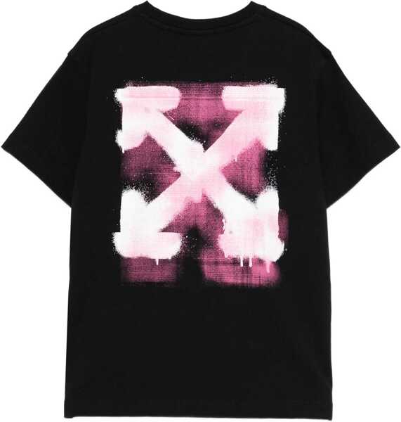 Tricouri Off-White Spray Logo T-Shirt BLACK Baieti (BM 19148051) 2