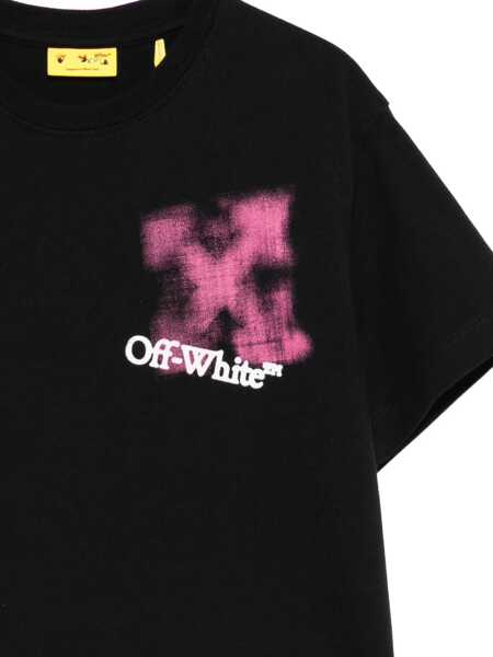 Tricouri Off-White Spray Logo T-Shirt BLACK Baieti (BM 19148051) 3