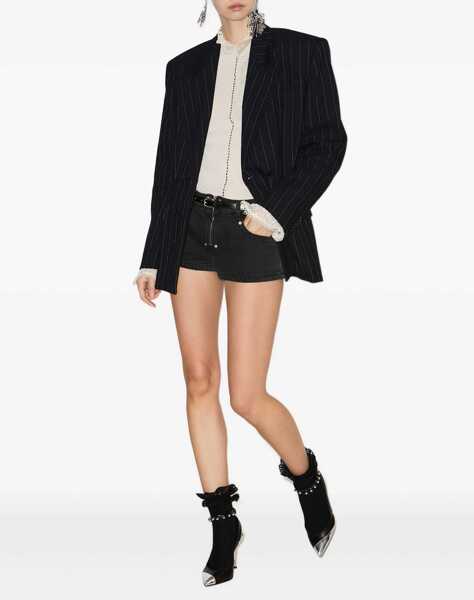 Sacouri office Isabel Marant Maia Pinstripe Jacket With Belt BLACK Femei (BM 19148060) 2