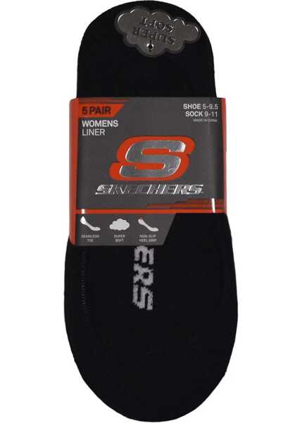 Sosete SKECHERS 5pk Womens Non Terry Socks Black Femei (BM 19148108) 2
