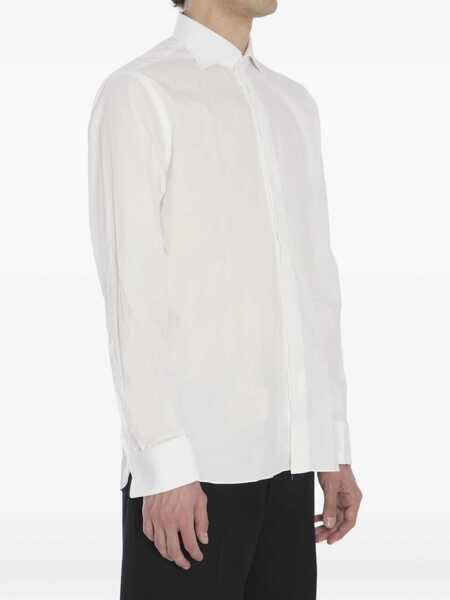 Camasi BORRIELLO Marechiaro Cotton Shirt WHITE Barbati (BM 19148114) 2