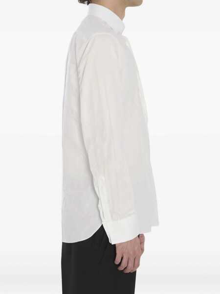 Camasi BORRIELLO Marechiaro Cotton Shirt WHITE Barbati (BM 19148114) 3