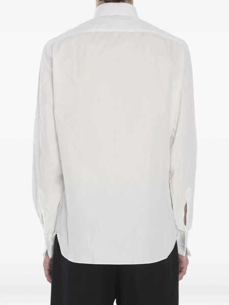 Camasi BORRIELLO Marechiaro Cotton Shirt WHITE Barbati (BM 19148114) 4