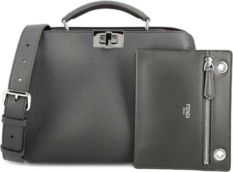 Genti tip postas Fendi Peekaboo Iseeu Small Bag GREY Barbati (BM 19148123) 1