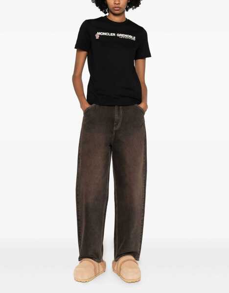 Tricouri Moncler Grenoble Contrasting logo T-shirt 999 Femei (BM 19148261) 2