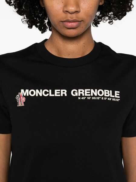 Tricouri Moncler Grenoble Contrasting logo T-shirt 999 Femei (BM 19148261) 5